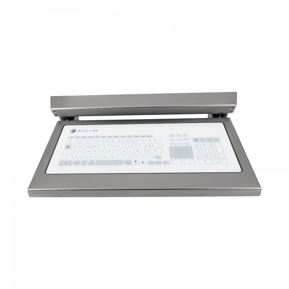 Cleanroom Touch Keyboard in Stainless Steel Housing | Blue Line