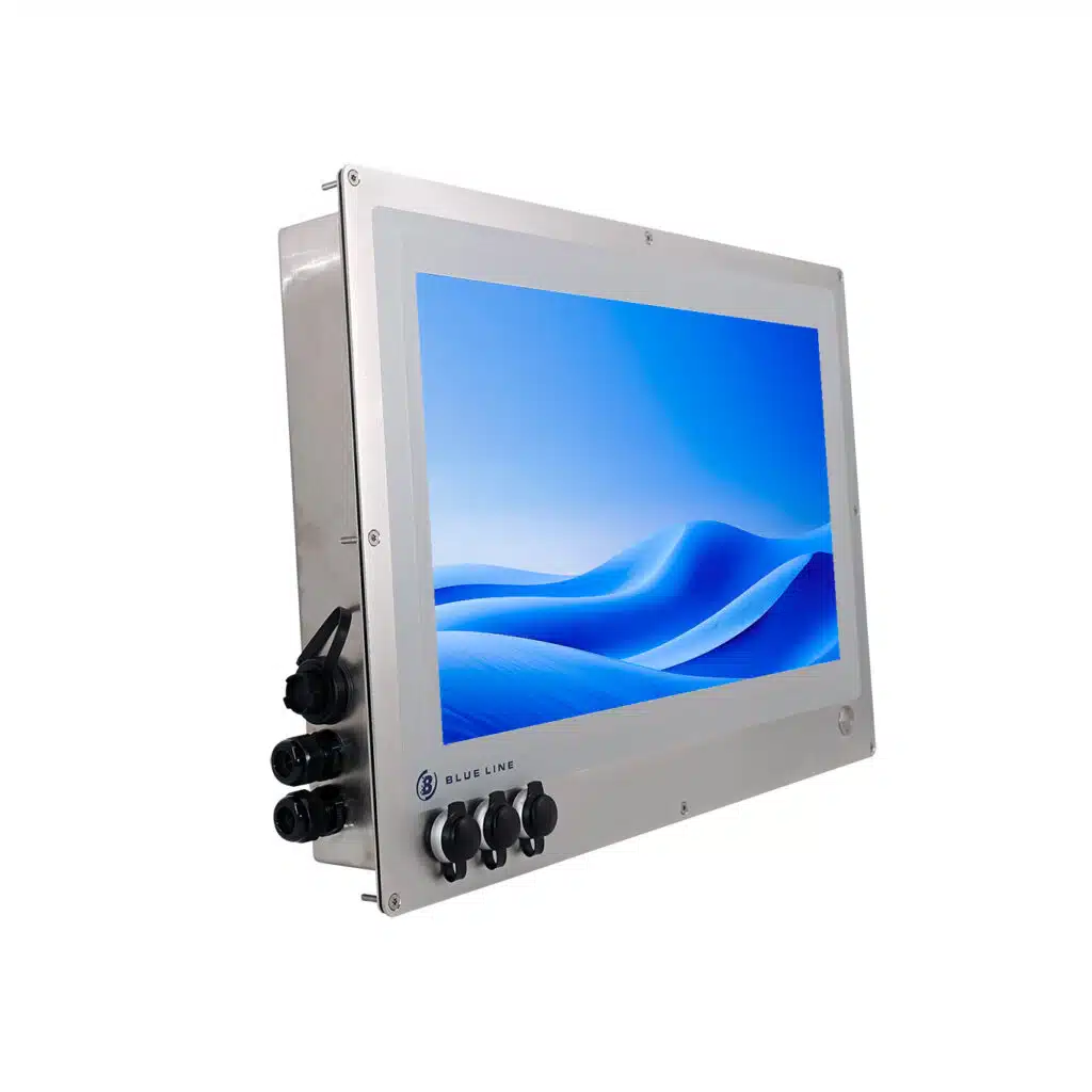 21.5” HMI Monitor for Cleanroom – in wall
