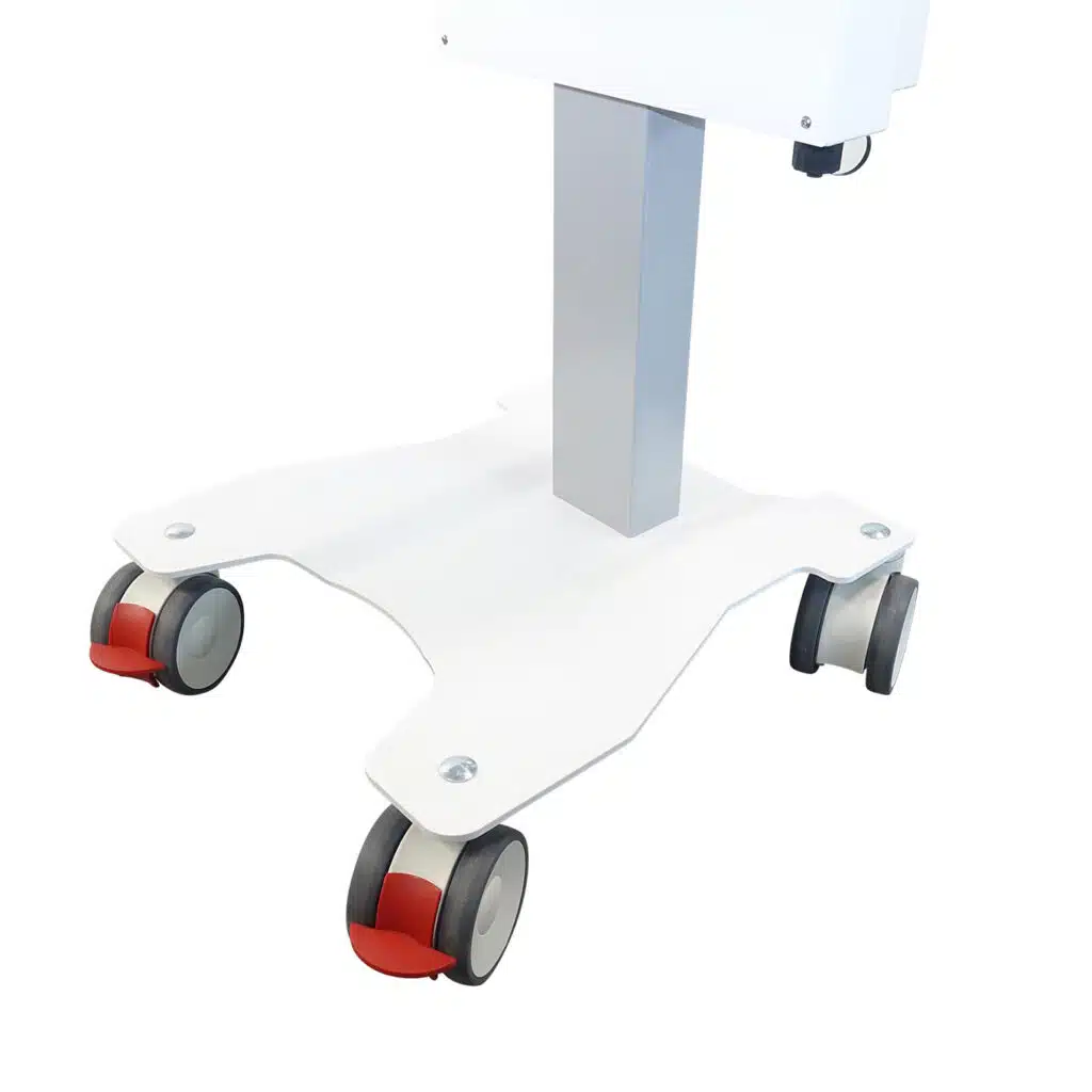 Anti-static and lockable casters for Mobile Operator Station T500