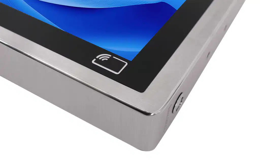 Close-up of RFID module on HMI 7500 Series