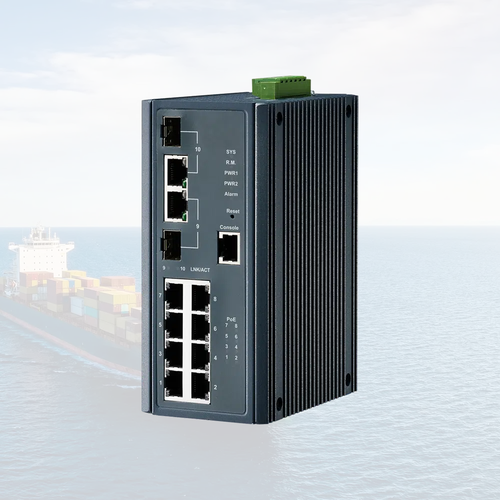 Blue Line Marine Ethernet Switch-8800 in maritime environment