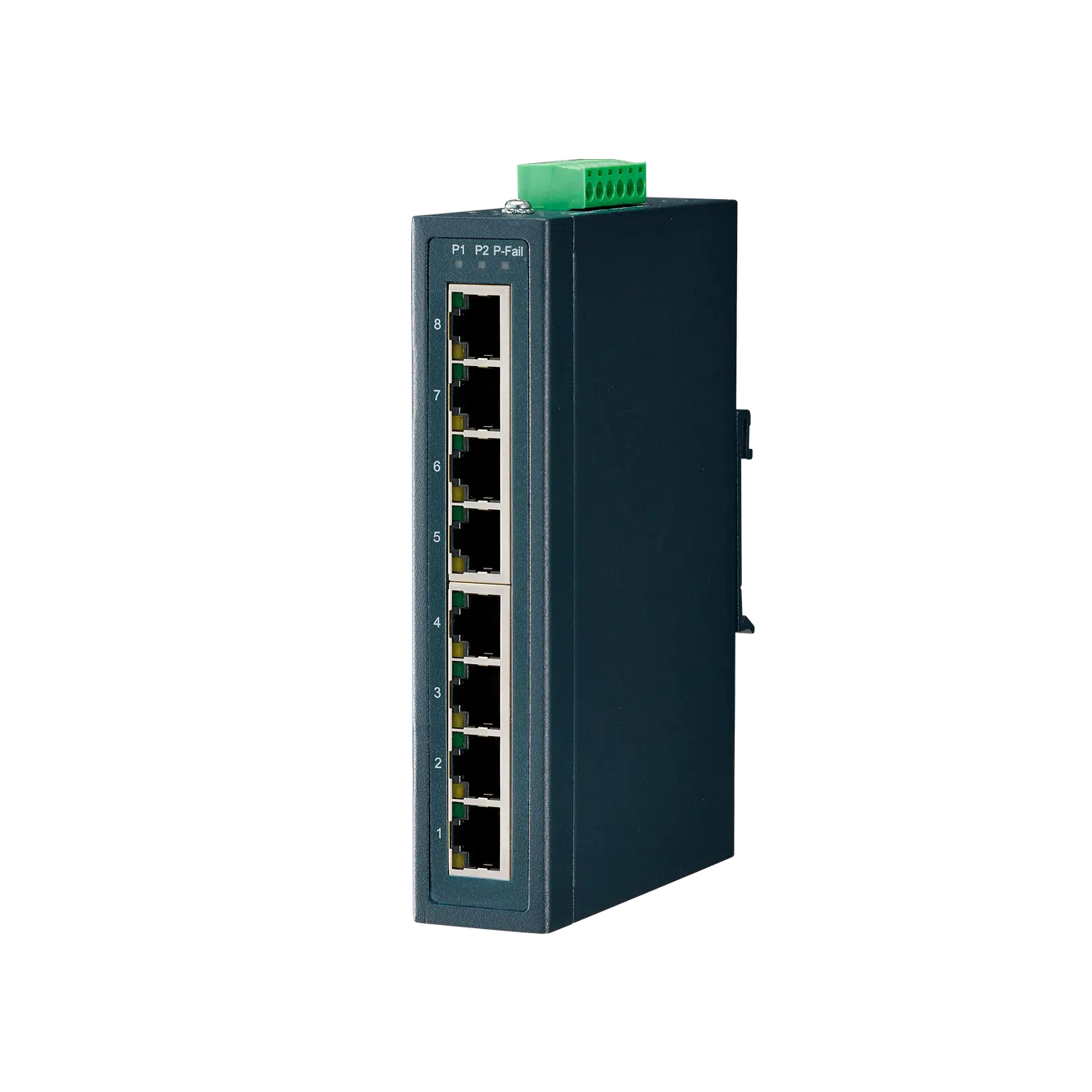 dark grey Blue Line Marine Ethernet Switch. easy to use